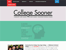 Tablet Screenshot of collegesooner.com